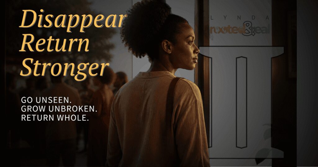Disappear Return Stronger Part 2: Go unseen. Grow Unbroken. Return whole.