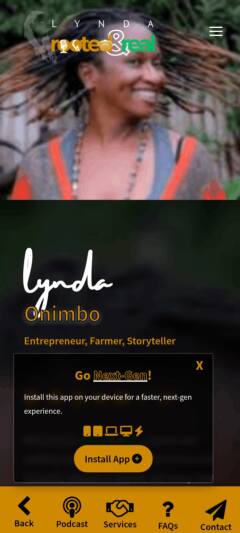 App Screenshot - About Lynda