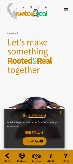 App Screenshot - Contact